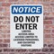 Signmission Do Not Enter Limited Access Area OSHA Notice Sign, Plastic, 7in W x 10in L, 2PK OS-2PACK-NS-P-710-V-11193 - alternate 6